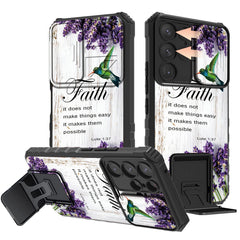 Rossy for Samsung Galaxy S23 Ultra Case Galaxy S23 Ultra 2023 Phone Case with Slide Camera Cover Kickstand Dual Layer Hybrid Shockproof Protective Case for Samsung S23 UltraPurple Lavender Luke 1-37